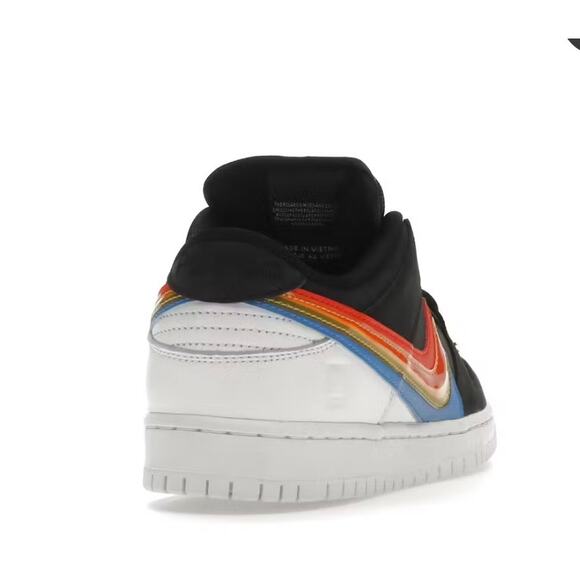Nike SB Dunk Low Polaroid Black Rainbow Swoosh Shoes Mens Size [9] CZ5127-001 main image 6